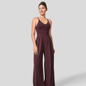 Breezeful™ Backless Side Invisible Zipper Pocket Wide Leg Quick Dry Resort Slip